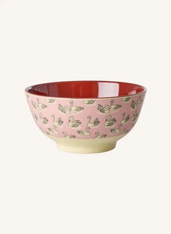 Rice - Melamine Bowl: Swan | Pink