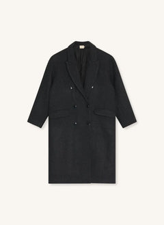 the new society - Cappotto in lana Elan | Acciaio