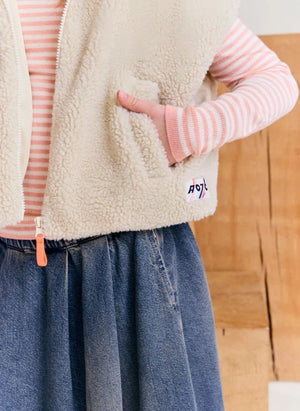 AO76 - Seilah Chaleco Sin Mangas | Crema