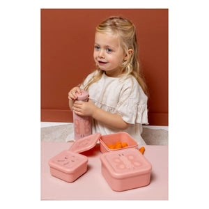 Trixie - Mrs. Butterfly 3-Piece Snack Boxes | Pink