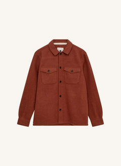 Anerkjendt - Camisa Overshirt de Lana Akoscar | Terracota