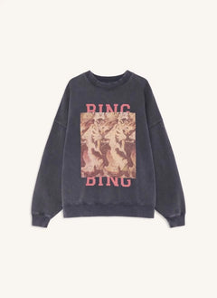 Anine Bing - Miles Tiger Bing pamuk sweatshirt | Siyah