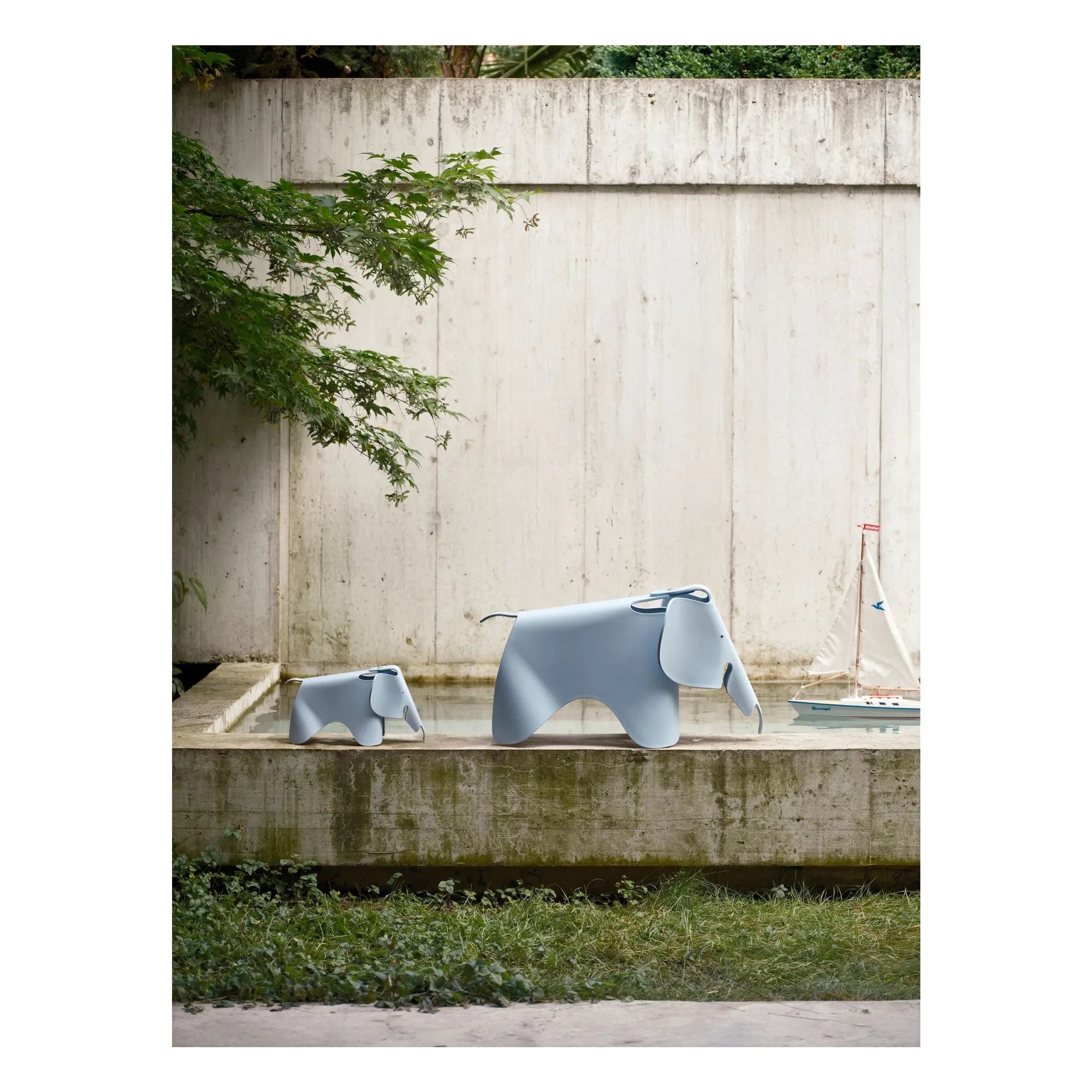 Vitra - Eames fil taburesi | Açık mavi