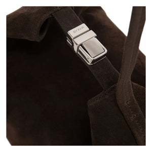 BY FAR - Bea Suede Bag | Brown