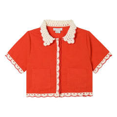 Stella McCartney Kids - Nakışlı Gömlek | Kırmızı