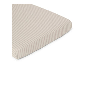 garbo&friends - Striped fitted sheet | Beige
