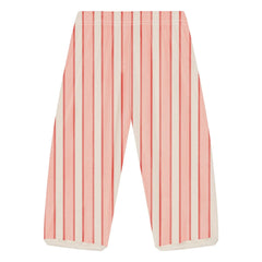Studio Bohème - Porgy Gestreifte Hose aus Bio-Baumwolle | Rosa
