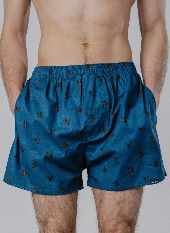 Pockies - Boxer estilo pato | Azul petróleo