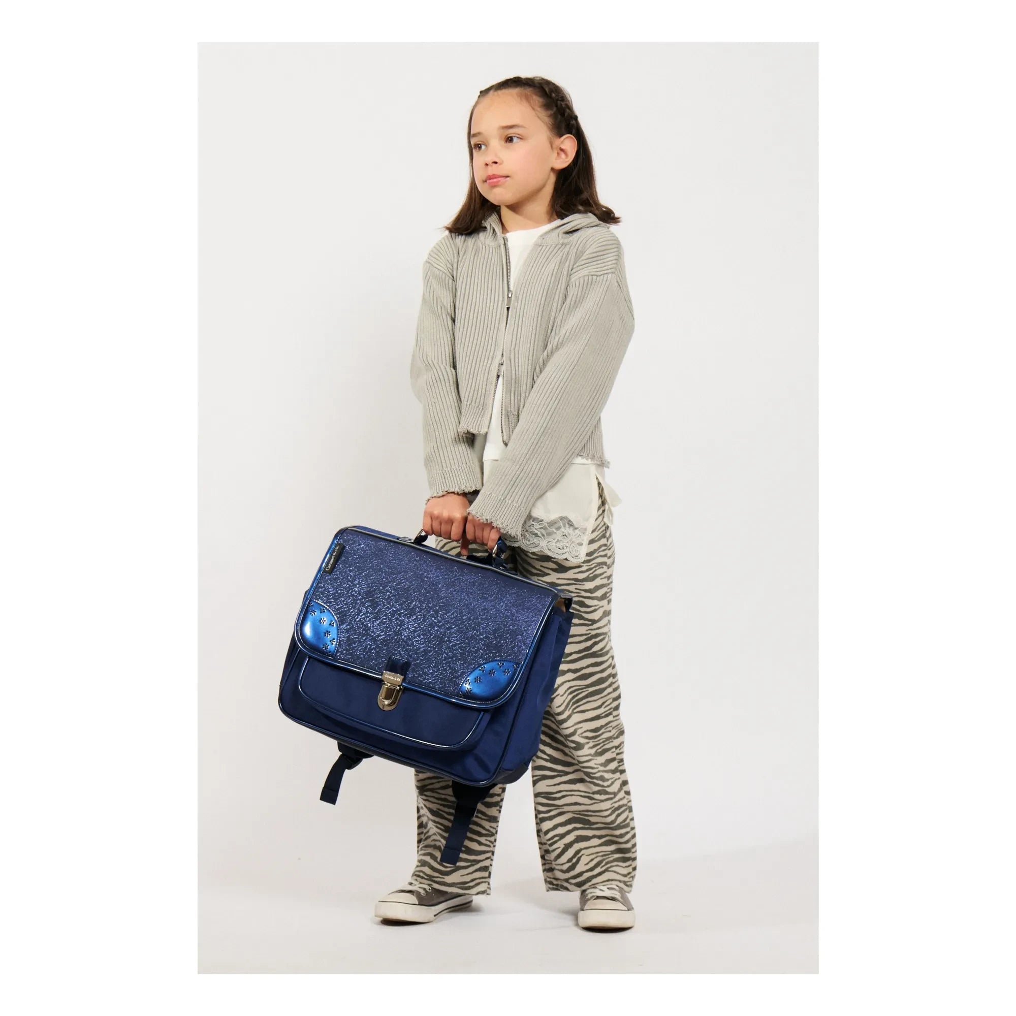 Caramel & Cie - Oxford evrak çantası | Mavi