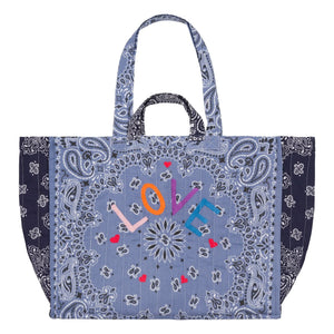 Call it by your name - Matelassé Love Maxi-Tasche | Blau