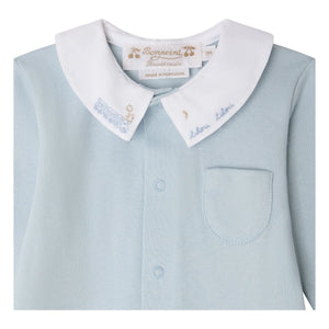 Bonpoint - Anton Organic Cotton Pajamas | Light blue