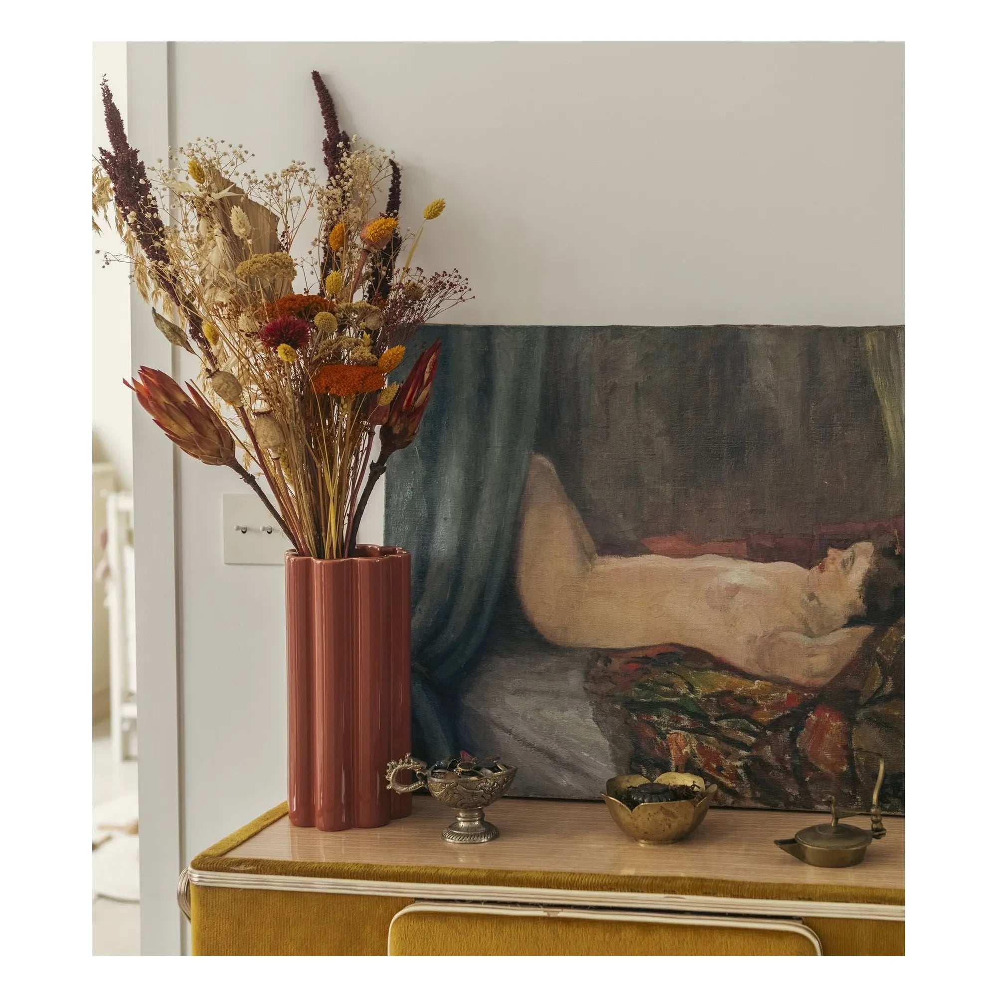 The Socialite Family - Duetto Solo Ceramic Vase | Terracotta