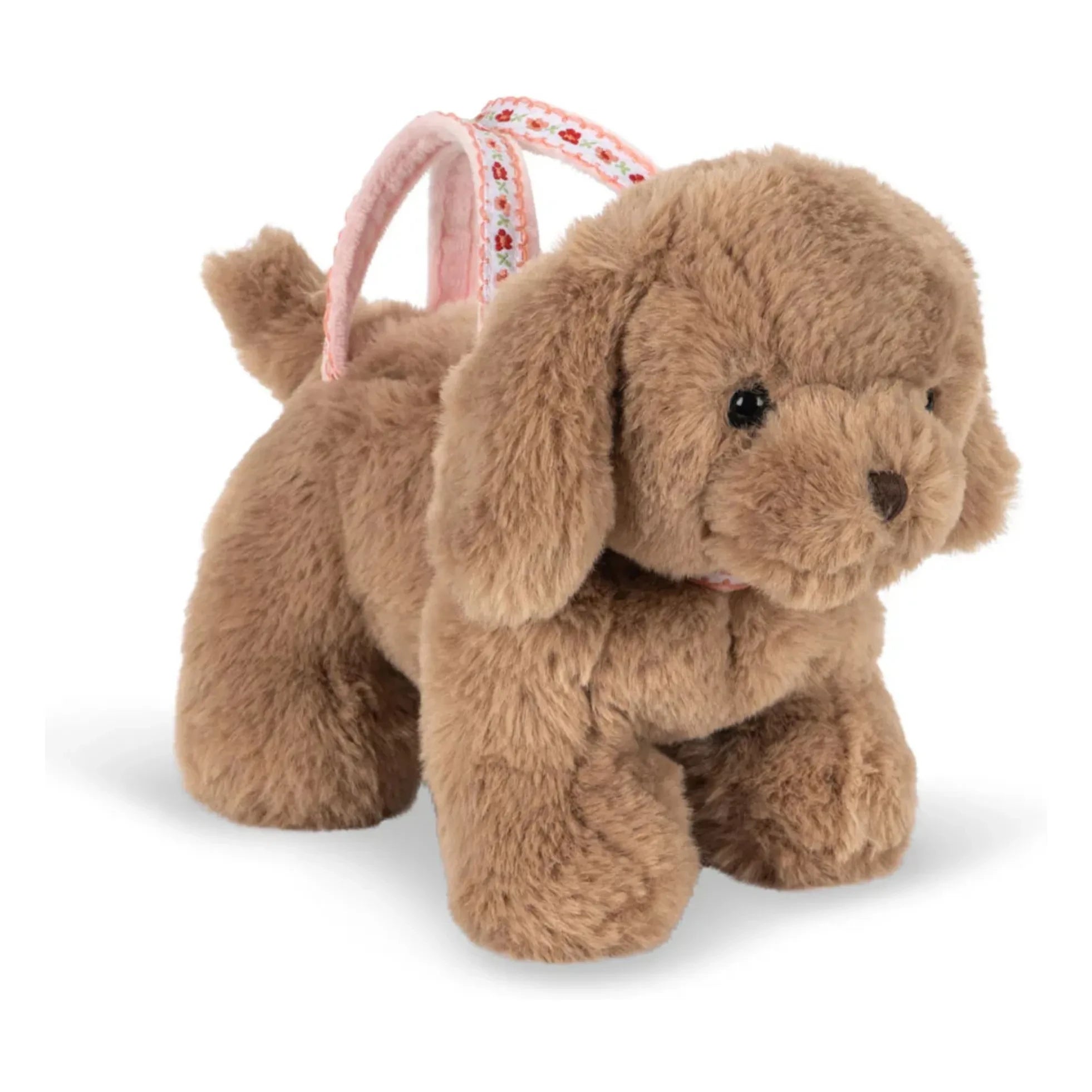 Konges Sløjd - Bolso de peluche con forma de perro | Marrón