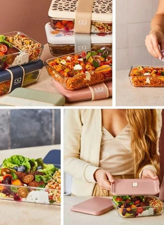 Monbento - Pure Glass Lunch Box - Monbento x Pyrex | Sage