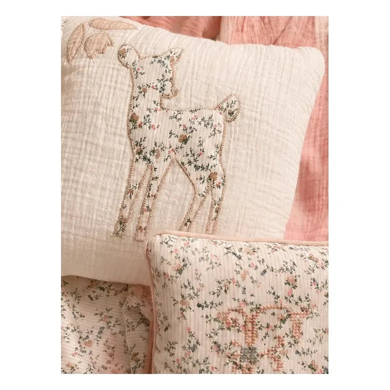 Editions Aimable - Fawn Hector pillow | Ivory Muslin