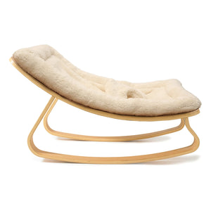 Charlie Crane - Levo Beech Wood Baby Rocker | Ecru