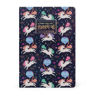 Legami - A5 Blank Notebook with Illustrated Hard Cover - Unicorn