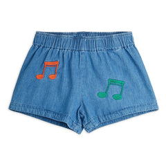 Mini Rodini - Kurze Denim-Shorts | Blau