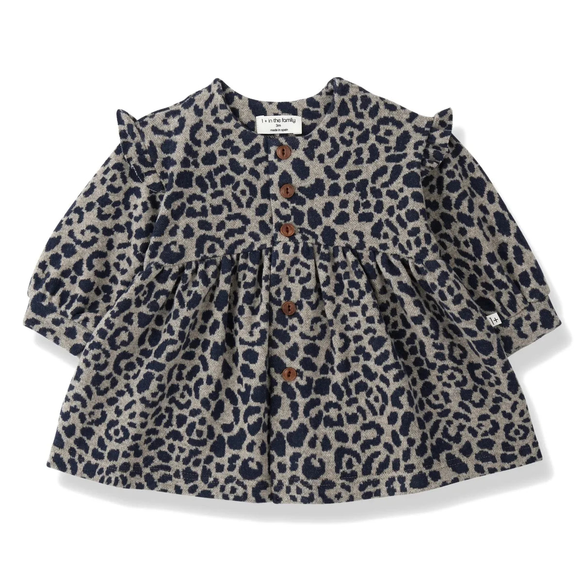 1+ en la familia - Vestido polar Matera Leopar | Azul Oscuro