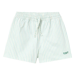 Tinycottons - Gestreifte Badeshorts | Hellblau
