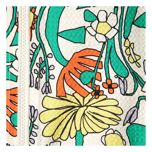 Bobo Choses - Langärmliger Badeanzug mit Blumenmuster aus recycelter Faser | Ecru