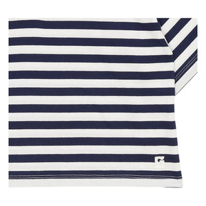 Smallable Kid - Gestreiftes Varsity Polo | Blau schwarz
