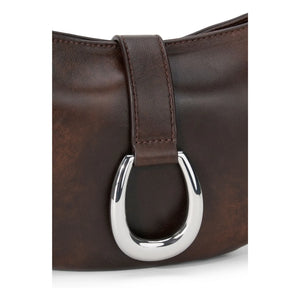 Staud - Bolso de cuero Harlow Crescent | Café
