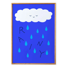 Mado - Rainy Poster | Blau