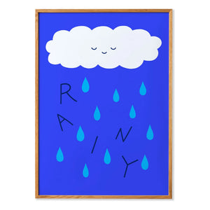 Mado - Rainy Poster | Blau