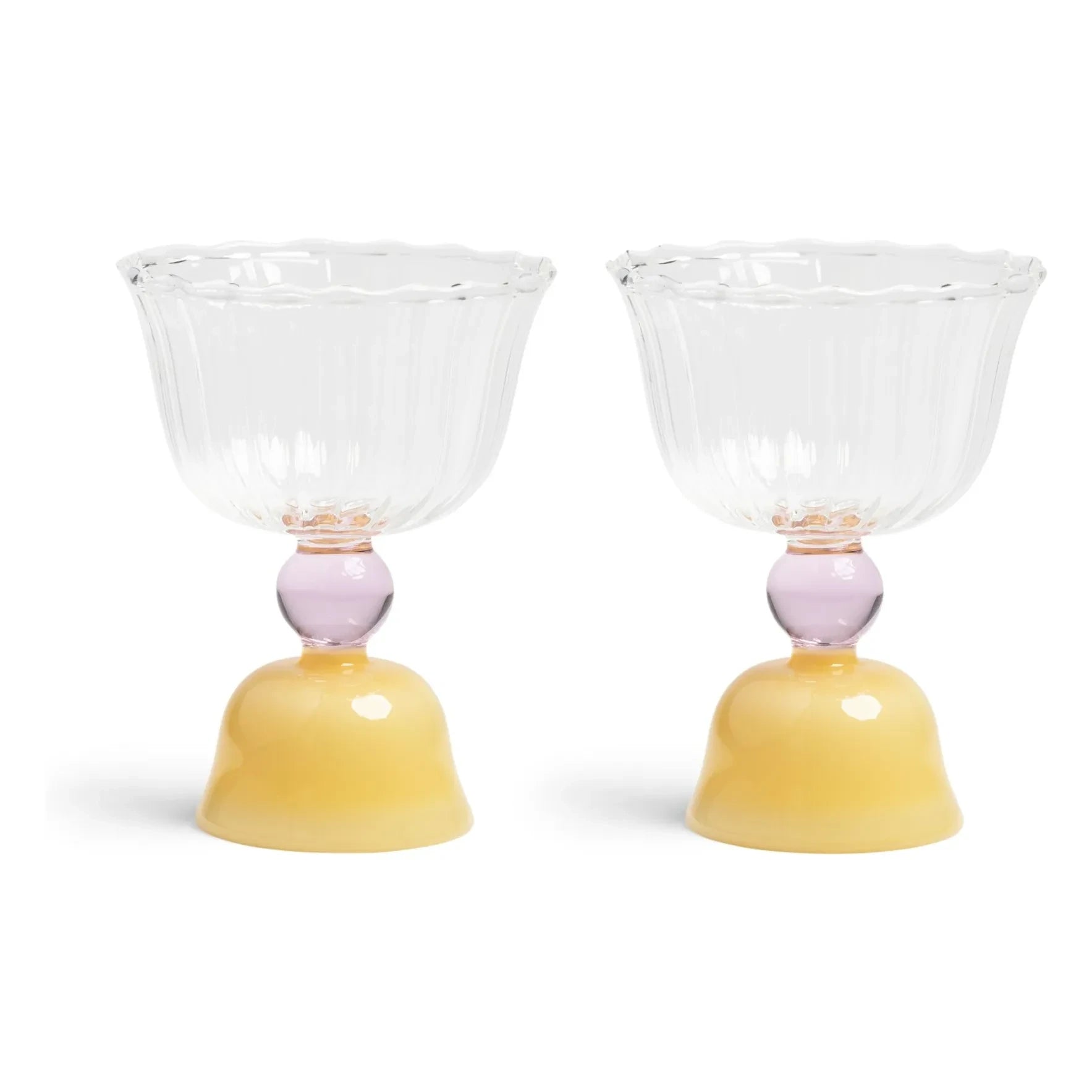 &Klevering - Tulpenkelch - 2er Set | Gelb