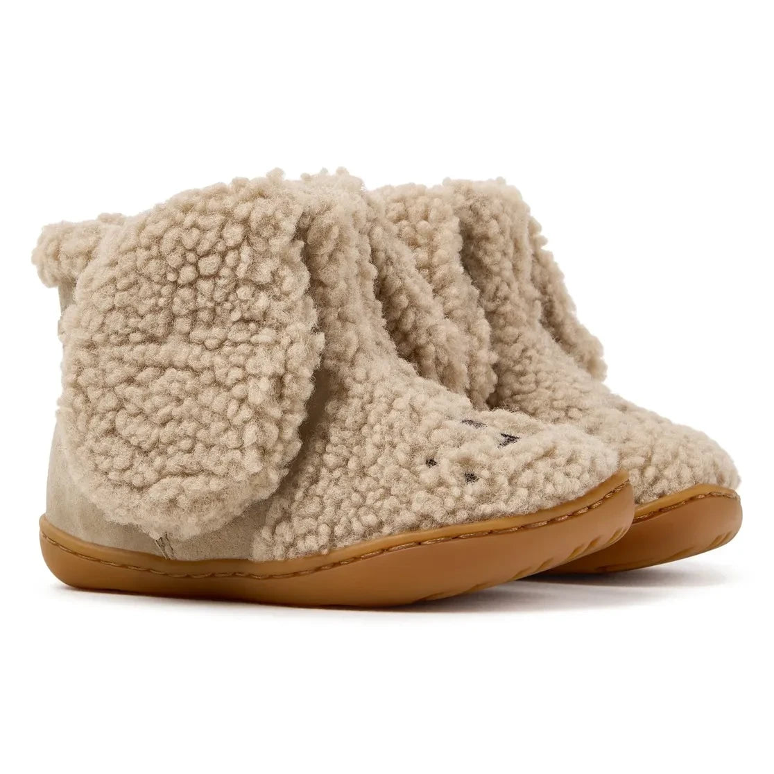 Camper - Twins Rabbit Sherpa Ayakkabı Botlar | Bej