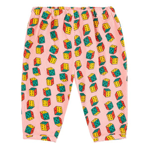 Bobo Choses - Organik Pamuklu Fitilli Ekose Pantolon | Pembe