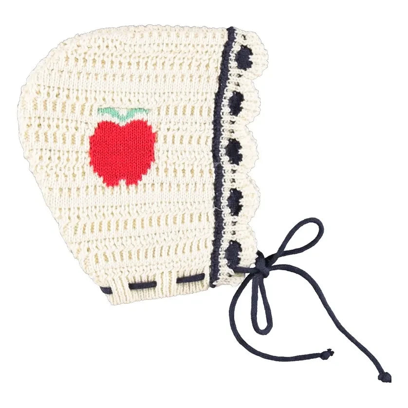 Bebe Organic - Gorro de algodón orgánico Daisy Apple | Crudo