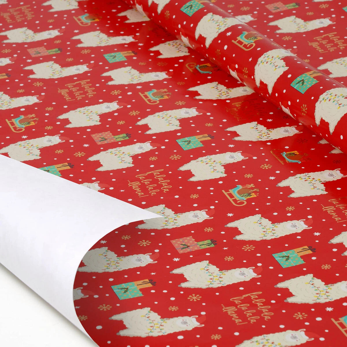 Legami - Papel de Regalo de Navidad - Llama