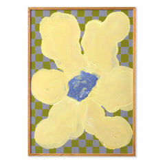 Paper Collective - Flowers with Checks 04 Poster, Liat Greenberg | Gelb