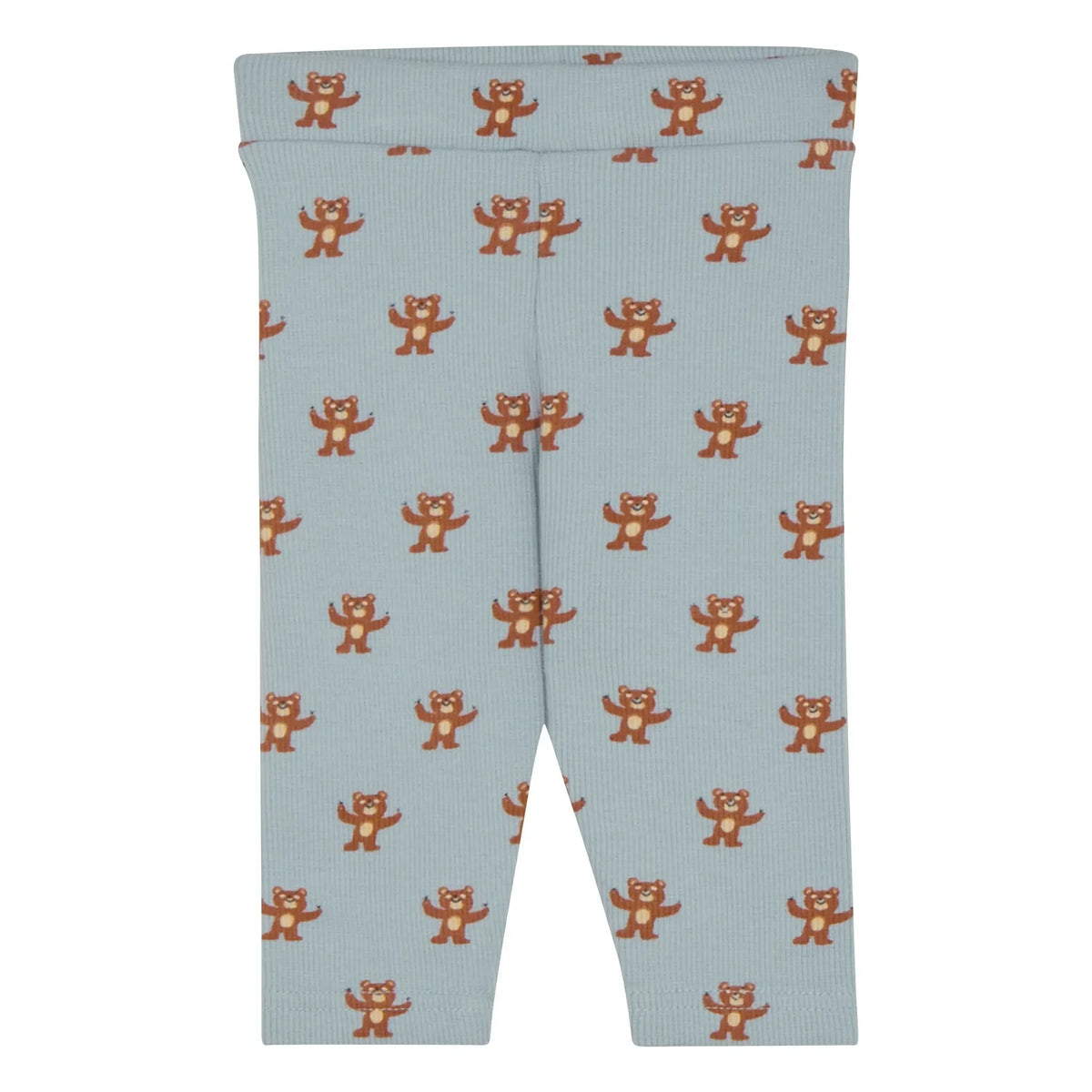 The Campamento - Leggings Teddy Bear Ribbed | Azul Claro