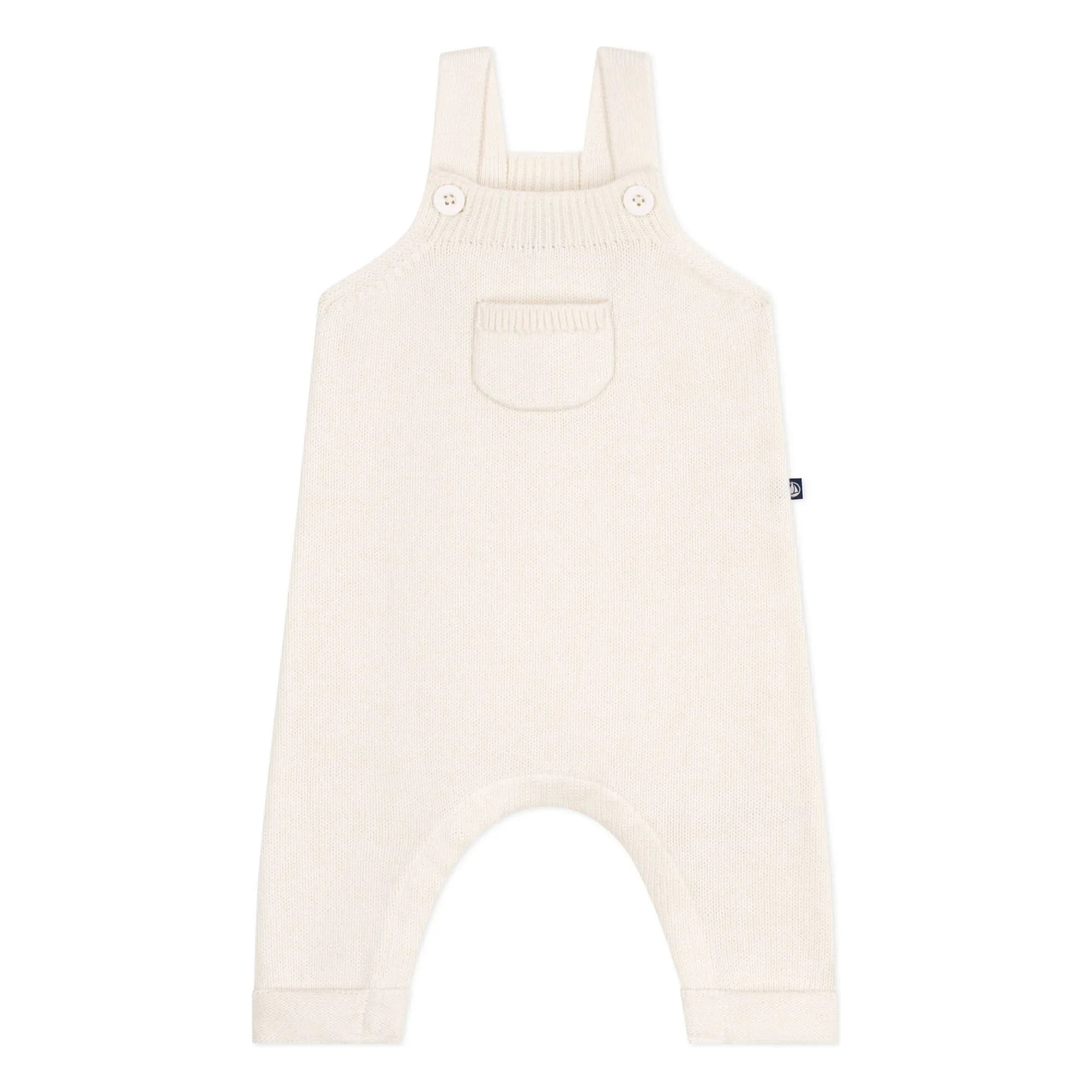Petit Bateau - Yün Örgü Salopet | Ecru