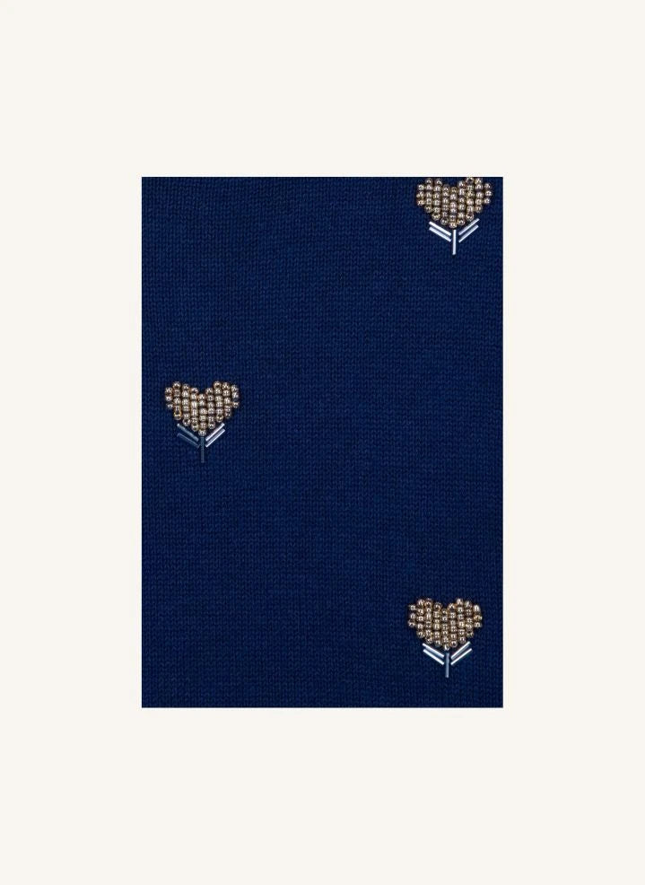 Bonton - Lovely Hearts Jersey | Azul marino
