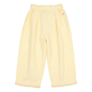 Búho - Bio-Baumwoll-Spitzenhose | Gelb