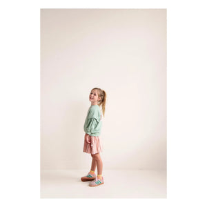 Jenest - Sudadera de algodón orgánico Balloon Etoile | Verde almendra