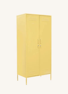 Mustard Made - Twinny Metallschrank | Blasses Gelb