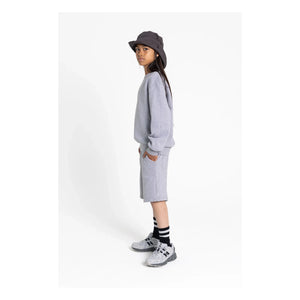 Smallable Kid - Milo Organic Cotton Shorts | Grey Melange