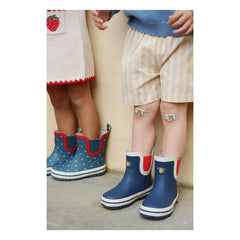 Konges Sløjd - King Hearts Rain Boots | Dark Blue