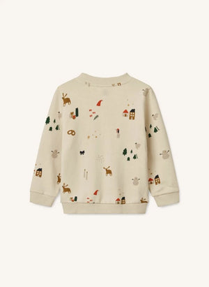 Liewood - Thora Noël organik pamuklu sweatshirt | Ecru
