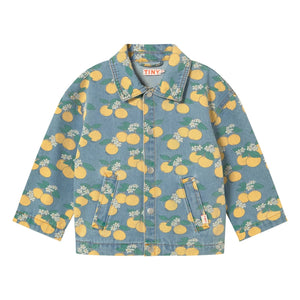 Tinycottons - Turuncu Denim Ceket | Mavi