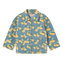 Tinycottons - Turuncu Denim Ceket | Mavi
