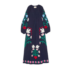 SISSEL EDELBO - Fran Bio-Baumwollkleid | Dunkelblau