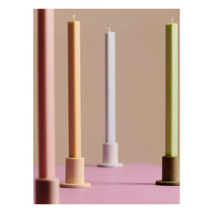 Hola - Velas hexagonales en tonos pastel - Juego de 4 | Pastel