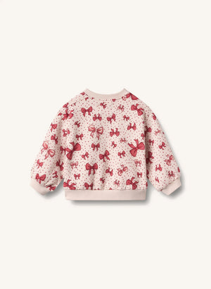 Wheat - Lia Düğümlü Sweatshirt, Organik Pamuk | Şeker Pembesi