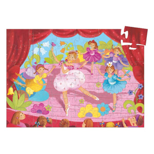 Djeco - Puzzle "Bailarina y Flor" - 36 Piezas